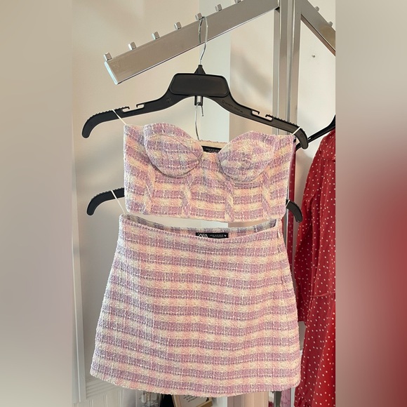 Zara Plaid Two-Piece Set size XS - Picture 2 of 10